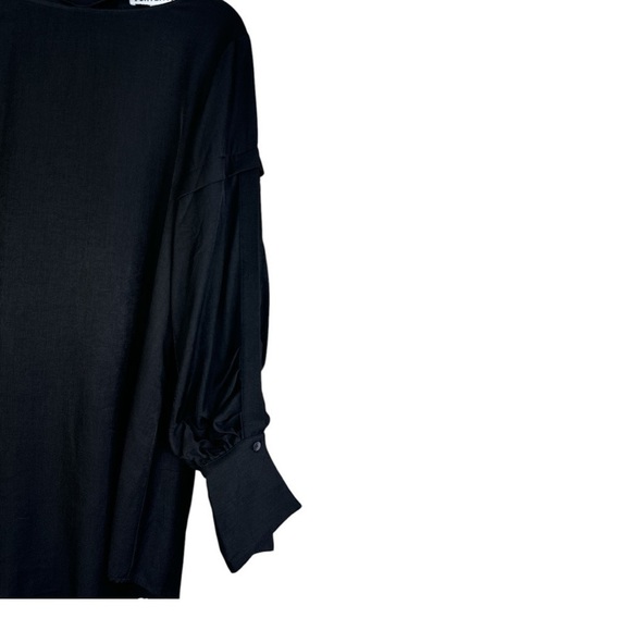 Amy Lynn Black Choker Mini Dress Balloon Sleeves Medium - Picture 5 of 15